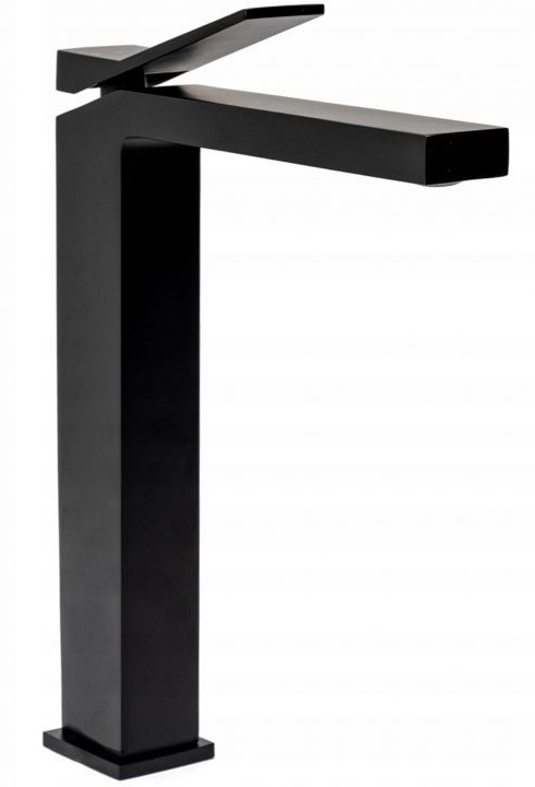 Mezclador de lavabo Rea Duet negro alto (REA-B4414)