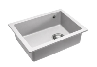 Fregadero de cocina Rea Nels 46,5x56 blanco (ZLE-00110) + sifón