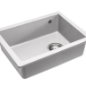 Fregadero de cocina Rea Nels 46,5x56 blanco (ZLE-00110) + sifón