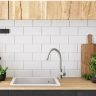 Fregadero de cocina Rea Nels 46,5x56 blanco (ZLE-00110) + sifón