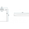 tray Rea Grand 80x100 rectangular black (REA-K4593)