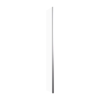 Mampara de ducha Omnires Marina 30x200 cm cristal de seguridad, cromo (DNR30XCRTR)