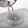Lavabo Rea Cristal 35,5x35,5 gris claro (REA-U9615)
