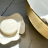 washbasin Rea Stella 35,5x35,5 gold brush/white (REA-U9087)