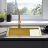 Fregadero de cocina Rea Fin 62x48 con sifón, dorado cepillado (ZLE-06013)