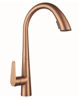 смеситель для кухни Rea Ross с выдвижным изливом, brush copper (REA-B9635)