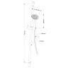 set of bath mixers Omnires Y chrome (Y1210CR+ Y1230CR+ YOSEMITE-SCR)