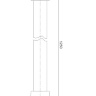 flexo de ducha Omnires negro mate 125 cm (022-XBL)