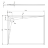 Bandeja Omnires Stone 80x120 (STONE80/120BL)