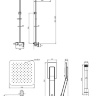 shower system Omnires Baretti chrome (BA7844CR)