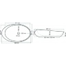 Lavabo Rea Roxy 49 30,7x48,6 B Piedra natural (REA-U6650)