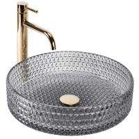 Lavabo Rea Cristal 39x39 gris (REA-U8880)