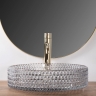 washbasin Rea Cristal 39x39 grey (REA-U8880)