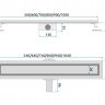trap Rea Neo Pro 700 mm, + siphon, legs, matte steel (REA-G5808)