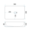 washbasin Rea Fiorella 50x34 white (REA-U6621)
