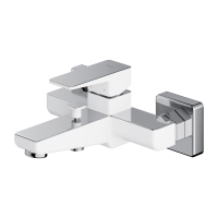 Mezclador de baño Omnires Parma cromo/blanco (PM7430CRB)