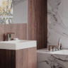 Mezclador de baño Omnires Fresh de 4 orificios cromado (FR7132CR)