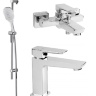 set of bath mixers Omnires Parma chrome (PM7430CR+ PM7410CR+ DAVISSXLUXCR)