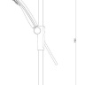 set of bath mixers Omnires Parma chrome (PM7430CR+ PM7410CR+ DAVISSXLUXCR)