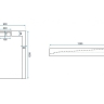 Bandeja Rea Grand 90x120 rectangular negra (REA-K4594)