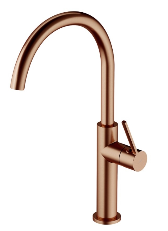 Omnires Tula Brushed Copper Kitchen Faucet (TL6050CPB)