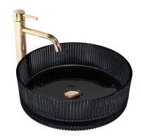Lavabo Rea Ingrid 39,5x39,5 negro (REA-U6800)