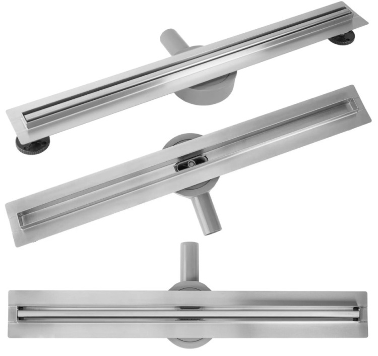 trap Rea Neo Slim Pro 500 mm, + siphon, legs, matte steel (REA-G5800)