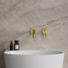 внешняя часть смесителя для умывальника Omnires Y скрытого монтажа brushed brass (Y1215HLROBSB)