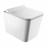 Inodoro Omnires Boston 53x36 sin reborde suspendido, asiento de duroplast, blanco brillo (BOSTONMWBP)