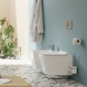 Inodoro Omnires Boston 53x36 sin reborde suspendido, asiento de duroplast, blanco brillo (BOSTONMWBP)