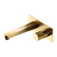 Mezclador de lavabo empotrado Omnires Contour, oro cepillado (CT8015GLB)