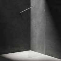 Cabina de ducha Omnires Marina Walk In 110x200 cm cristal de seguridad, cromo (DNR11XCRTR)