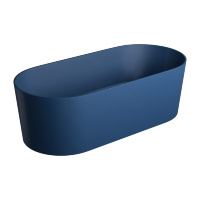 Bañera de piedra Omnires Ovo 160x75 ovalada azul oscuro (OVOWWMB)