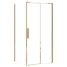 shower wall Rea Rapid Slide 100x195 safety glass, transparent, gold (REA-K5625)